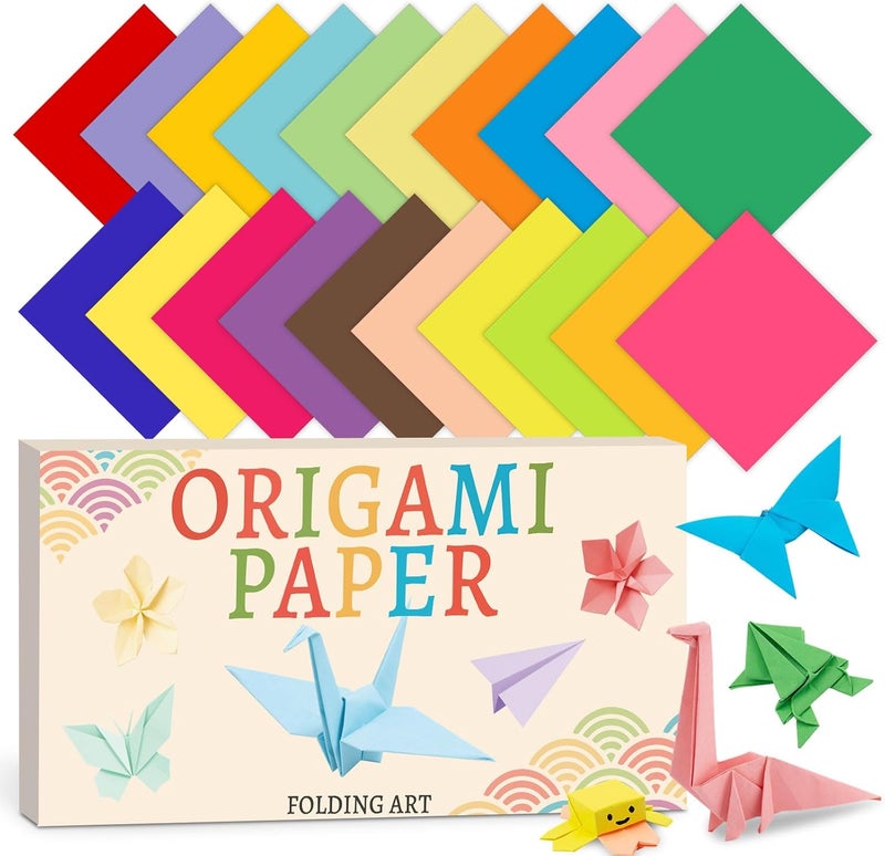 hapray 230 Sheets Origami Paper, 20 Colors Origami Paper 6x6 for Scrapbook Decor, Double Sided Color Colored Easy Folding Crafts for Kids Ages 5-8 8-12, DIY Arts Crafts for Beginners - Image 1